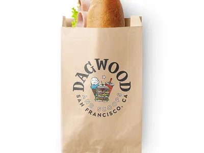 Dagwood and Scoops Logo logo design branding