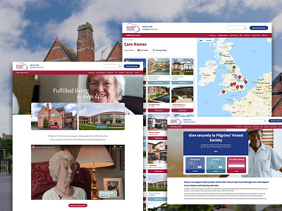 Website UI/UX for chain of Care Homes design ui ux website