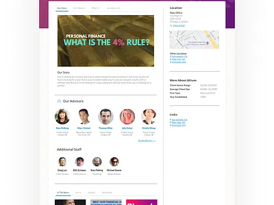 Office Page Wild Variant design landing page ui ux