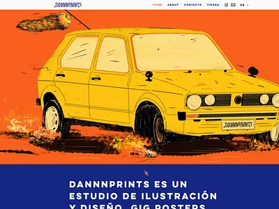 Dannnprints.com graphic design ux website websitedesign