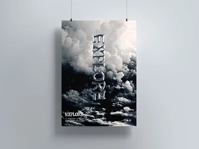 Explore | Type 01 3d blender cycles design minimal poster typeface typogaphy vector