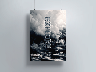 Explore | Type 01 3d blender cycles design minimal poster typeface typogaphy vector