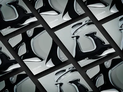 Explore | Type 02 3d blender chrome cycles design minimal render type typeface typogaphy