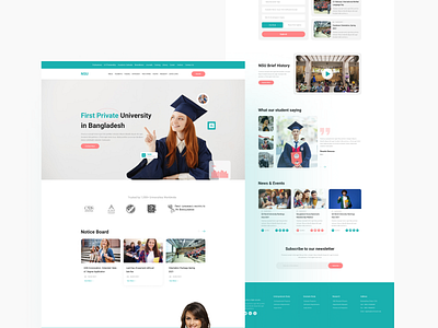 NSU Website Redesign 2021 design best uidesigner best uidesigner dribbble best shot education education website landing page design landing page ui landingpage learning website trendy design ui design university web university website ux design ux designer webdesign website