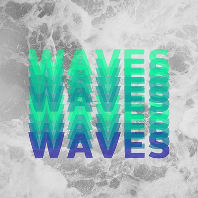 Waves with Easing creative coding generative design motion design processing typography