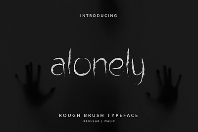 Alonely Brush Font branding design font hand lettering handlettering illustration layout lettering typography vector