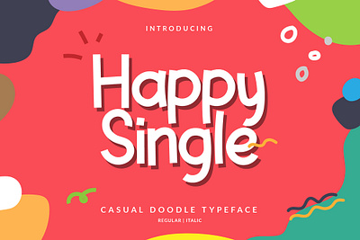 Happy Single Font design font hand lettering handlettering handwrittenfont illustration layout lettering typography vector