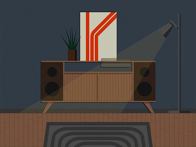 stereo adobe adobe illustrator design furniture illustration illustrator music vintage