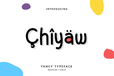 Chiyaw Font branding design font hand lettering handlettering illustration layout lettering typography vector