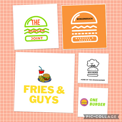 Day 33 of #dailylogochallenge burger canva dailylogochallenge day33 design logo logodesign