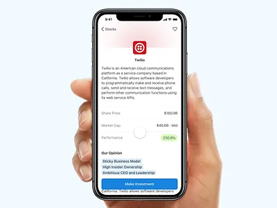Limit Order Prototype animation app app prototype bottom sheet code finance framer investing ios prototype ui ui design ux ux design
