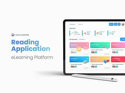 Reading Application - eLearning Platform app design designs education app elearnig ios ipad kids school teacher ui ux