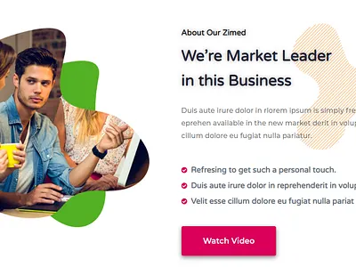 Landing page web lander one page website