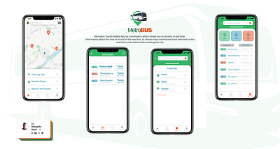 Metro Bus Transit App app figma map mobile transit map ui uidesign ux ux design