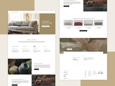 John Sankey e-commerce site design 🛋️ 3d 3d animation app branding flat landing page minimal mobile site typography user experience vector web website