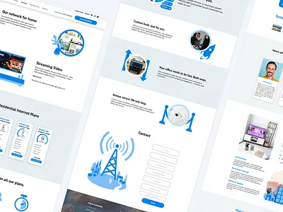 Internet Provider Site Overhaul app branding icon illustration minimal ui ux vector web website