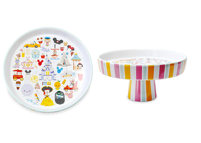 Disney x Jerrod Maruyama Mini Cake Stand adobe illustrator character design cute disney disneyland illustration jerrod maruyama jmaruyama kawaii wonderground gallery