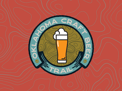 OKCBTV4 beer brand branding craft beer design illustration logo nature oklahoma trail vector