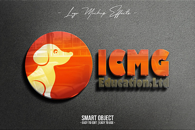 ICMG Foundation Logo company dog illustrator logo