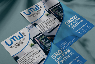 Flyer design illustrator media photoshop post