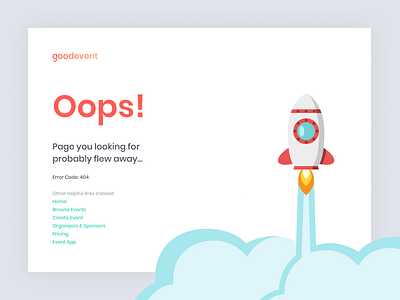 404 & 500 Error Pages 404 404 error 404 error page 404 page 500 500 error design desktop front end development rocket ui ui design ux ux design ux strategy web web design webdesign website website design