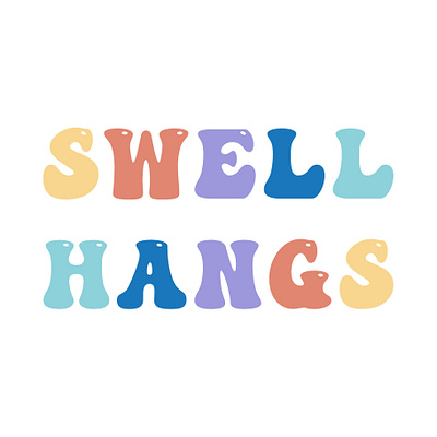Swell Hangs aloha apparel apparel design branding california clothing design design illustration surf surfing