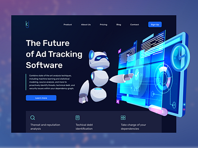 KJ application design figma illustration it software ui web