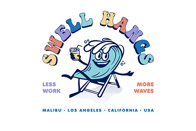 Swell Hangs aloha apparel apparel design branding california clothing design design illustration surf surfing swell swell hangs wave