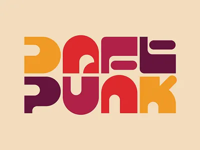 Daft Punk daftpunk design faelpt graphic design illustration instagram lettering letters type typedesign typography