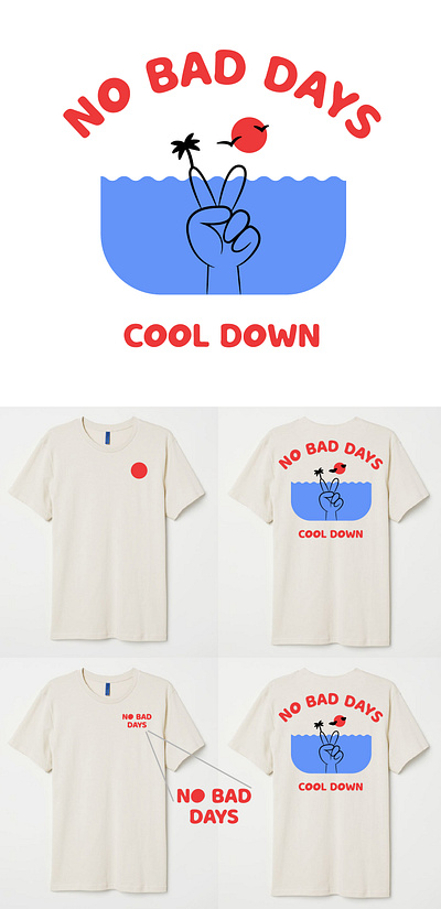 No Bad Days aloha apparel apparel design branding california clothing design design illustration island art island time logo no bad days surf clothing