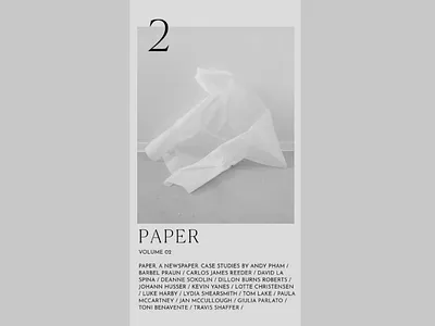 christine marie serchia | PAPER 02 art direction design minimal mobile ui photography website portfolio ui web web design website