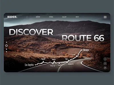 Discover Route66 branding design graphic design illustration typography ui ux web website