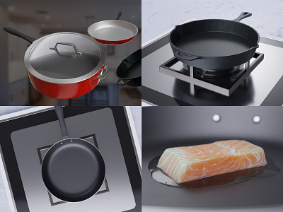 Cookware Buying Guide Renders 3d blender blender3d blendercycles cg cookware cycles food product render