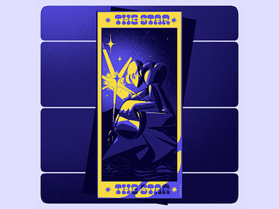 tarot card star art design digital art illustration illustrator ilustración magic motion design tarot