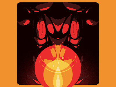 minotaur art design digital art fire illustration illustrator ilustración motion design