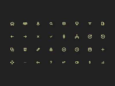 Iconography | PAT campaign management dashboard icon icon set iconography platform product design