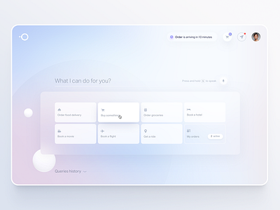 Natural AI desktop UI buy calm desktop ecommerce food home home screen homepage landing landingpage shopping simple simple clean interface ui ui ux ui design uidesign ux voice web