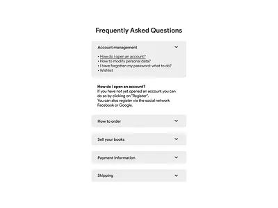 DailyUI Challenge 092 - F.A.Q. dailyui dailyuichallenge faq faqs flat minimal ui