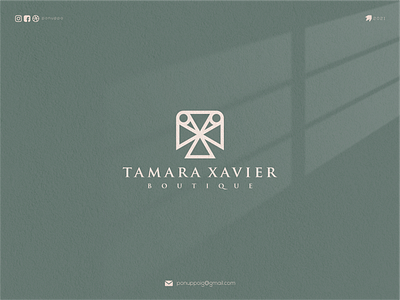 Tamara Xavier awesome logo brand design branding design letter logo logodesign logomaker logotype modern logo ux