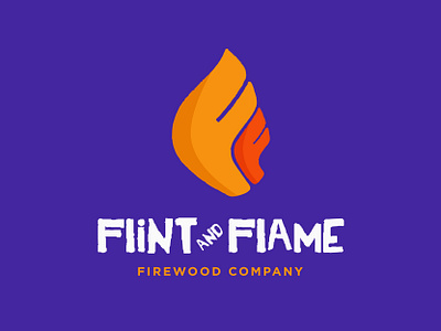 Flint And Flame - Week 10 branding design f logo fire fire logo firewood flame flint flintandflame hay hayhaily light logo logo design logo mark logochallenge logos logotype minimal sizzle