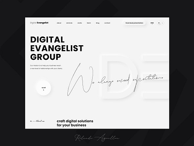 Digital Evangelist Group corporate branding corporate design corporate identity ui ux web webdesign website