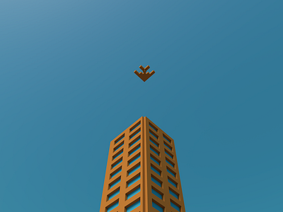 飞机飞过天空 天空支城 voxel