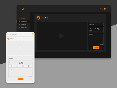 Stream Donation/Tip UI design app content creator dark design donation flat graphic design icon illustration light minimal money orange streaming streaming app tip ui ux vector