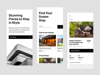 Vacation Rental App app app design clean design house rent houses interface locales minimal mobile relaxation rental rental app shakuro stay ui ui design userinterface ux vacation