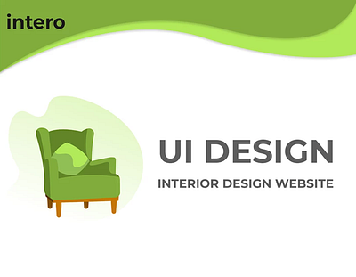 UI Design - Interior Design Website (Landing Page) interiordesign ui design uxui webpage