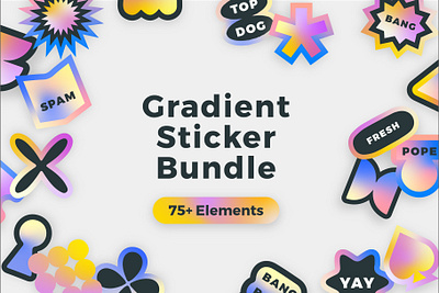 Gradient Sticker Bundle gradient gradient logo gradient stickers gradients social media social media stickers sticker stickers