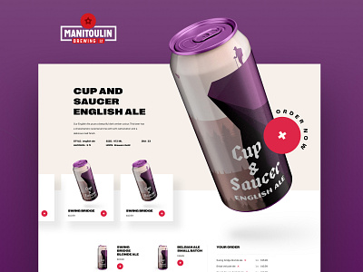 Manitoulin Brewing beer beer art beer branding beer can brew brewery brewing ui design web design