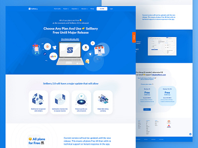 Sellbery concept saas saas design saas landing page ui website