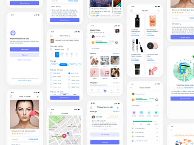 Spa & Beauty beauty app booking app cosmetic ecommerce app shopping spa app ui design ux design