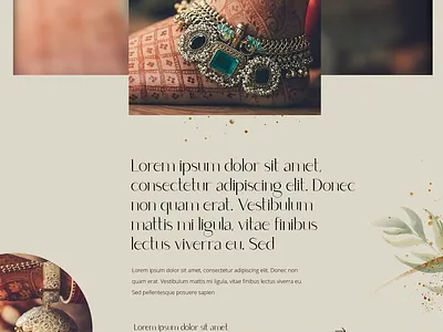 Jewelry Brand Website creative delightful design elegant jewelry landingpage modern typogaphy ui ux ui ux web uidesign website